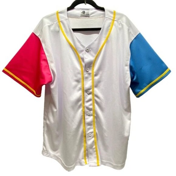 Dehaner Sportswear Baseball Jersey Unisex XXL Blank Colorful Athleisure EUC - Picture 1 of 6